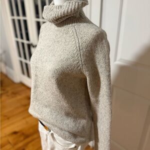 Oatmeal Turtleneck Sweater Medium, Michael Kors